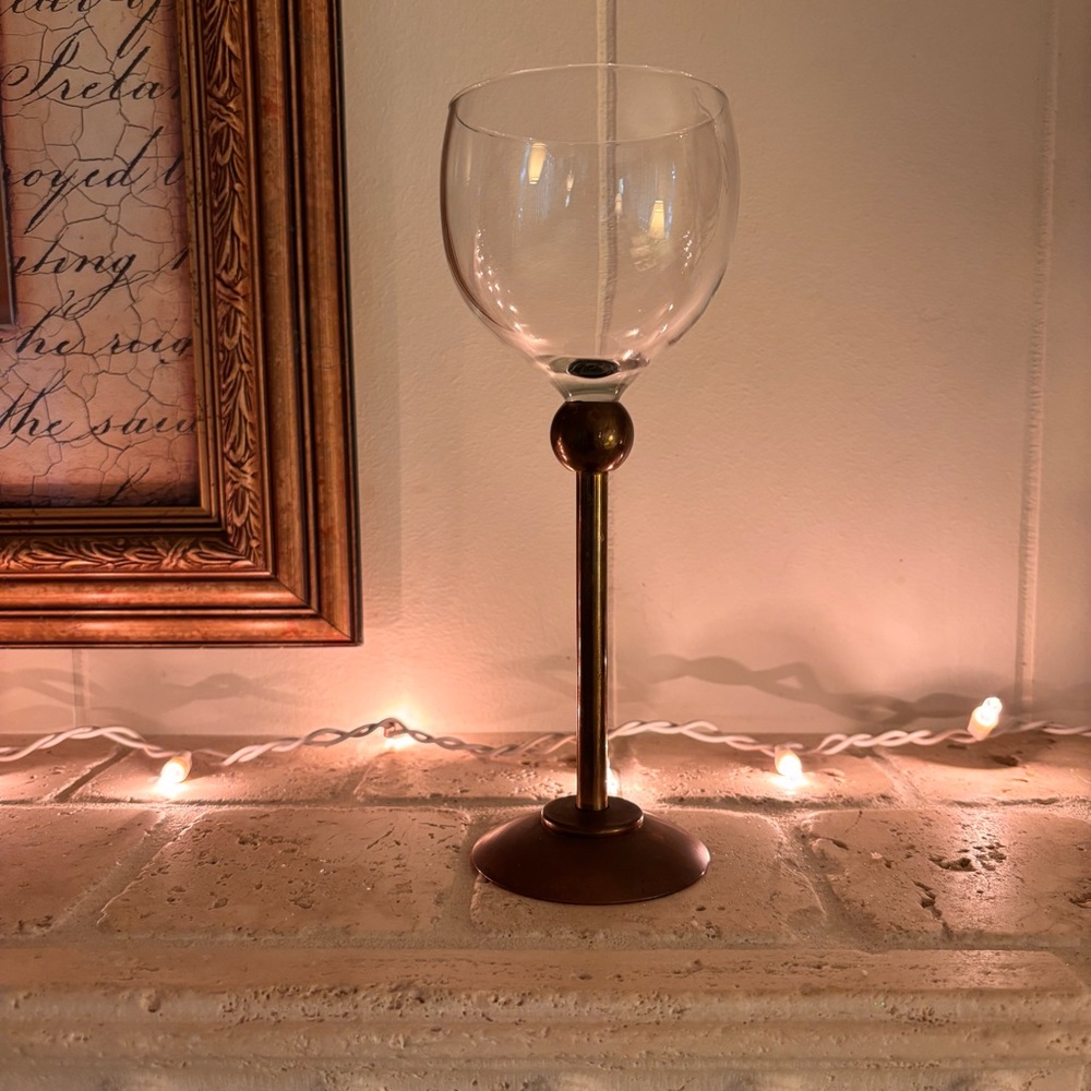 Artesian Goblet;  Copper Stem